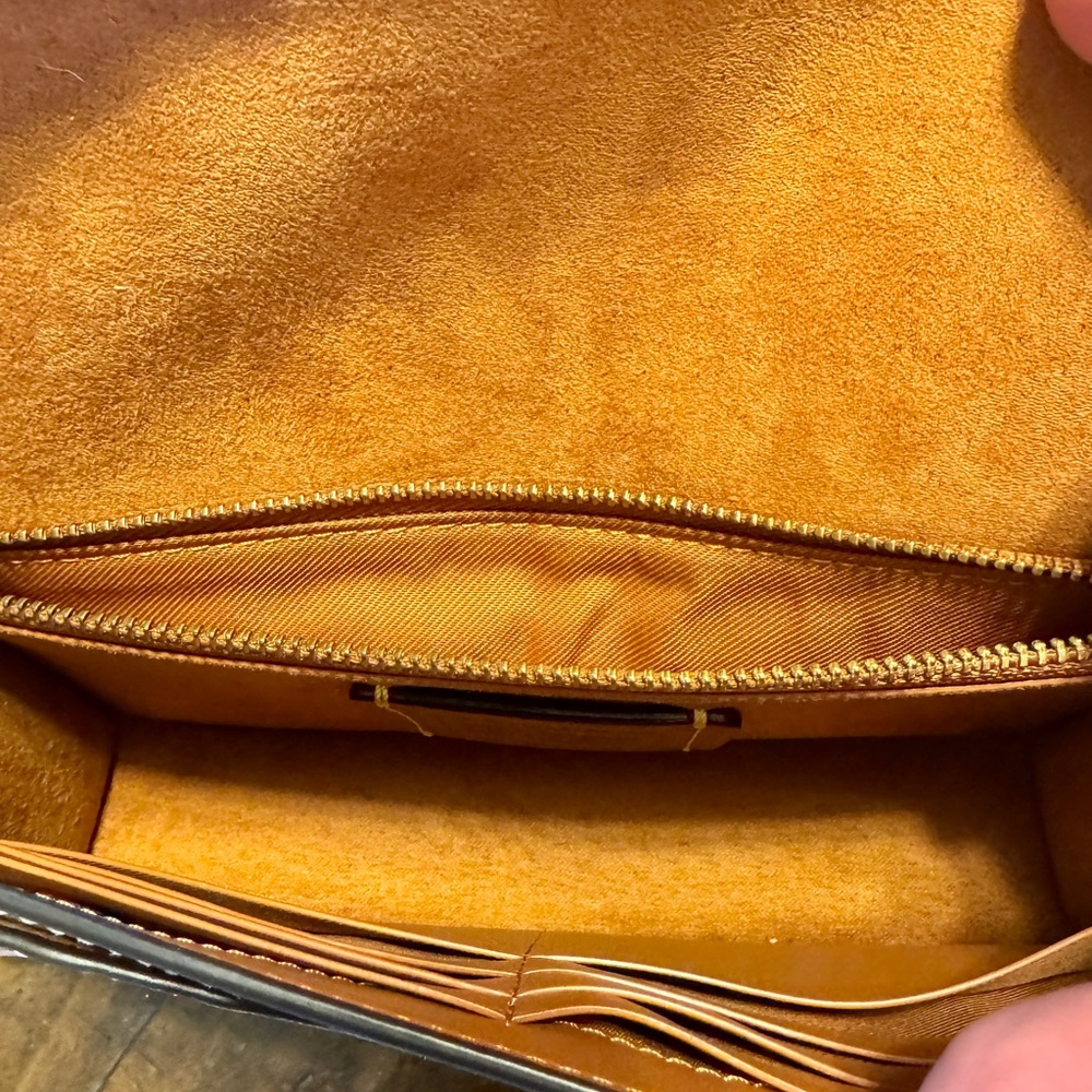 Coach Tabby Dusty Rose Patent Leather Chain Crossbody Clutch - Picture 7 of 7